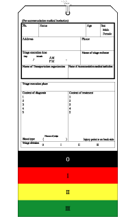 Triage Tag Sample