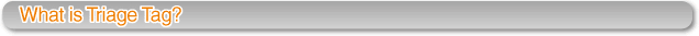 What is Triage Tag?